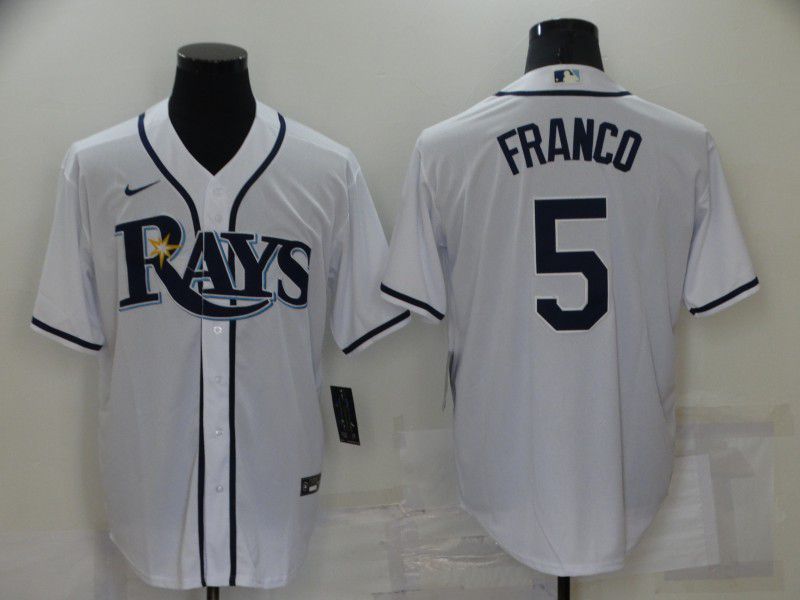 Men Tampa Bay Rays #5 Franco White Game Nike 2022 MLB Jersey->tampa bay rays->MLB Jersey